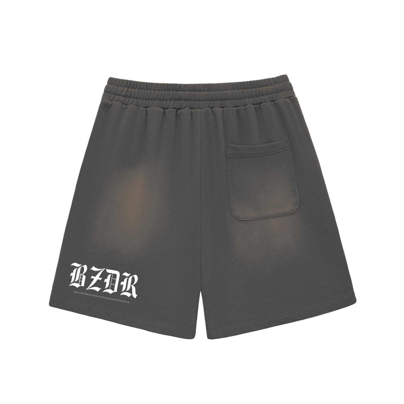 Sun Fade Raw Edge Cotton Shorts