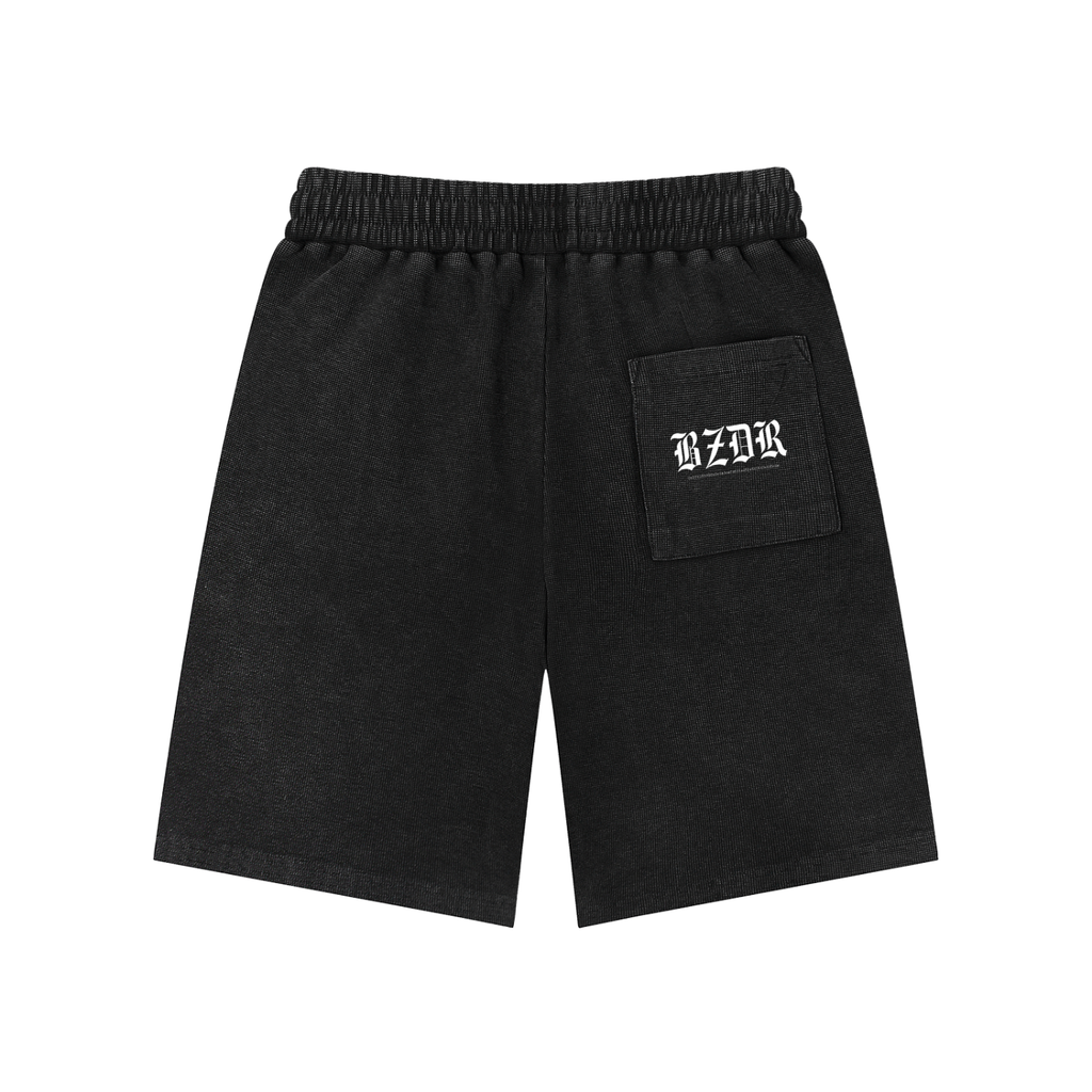 Mineral Wash Waffle Knit Shorts