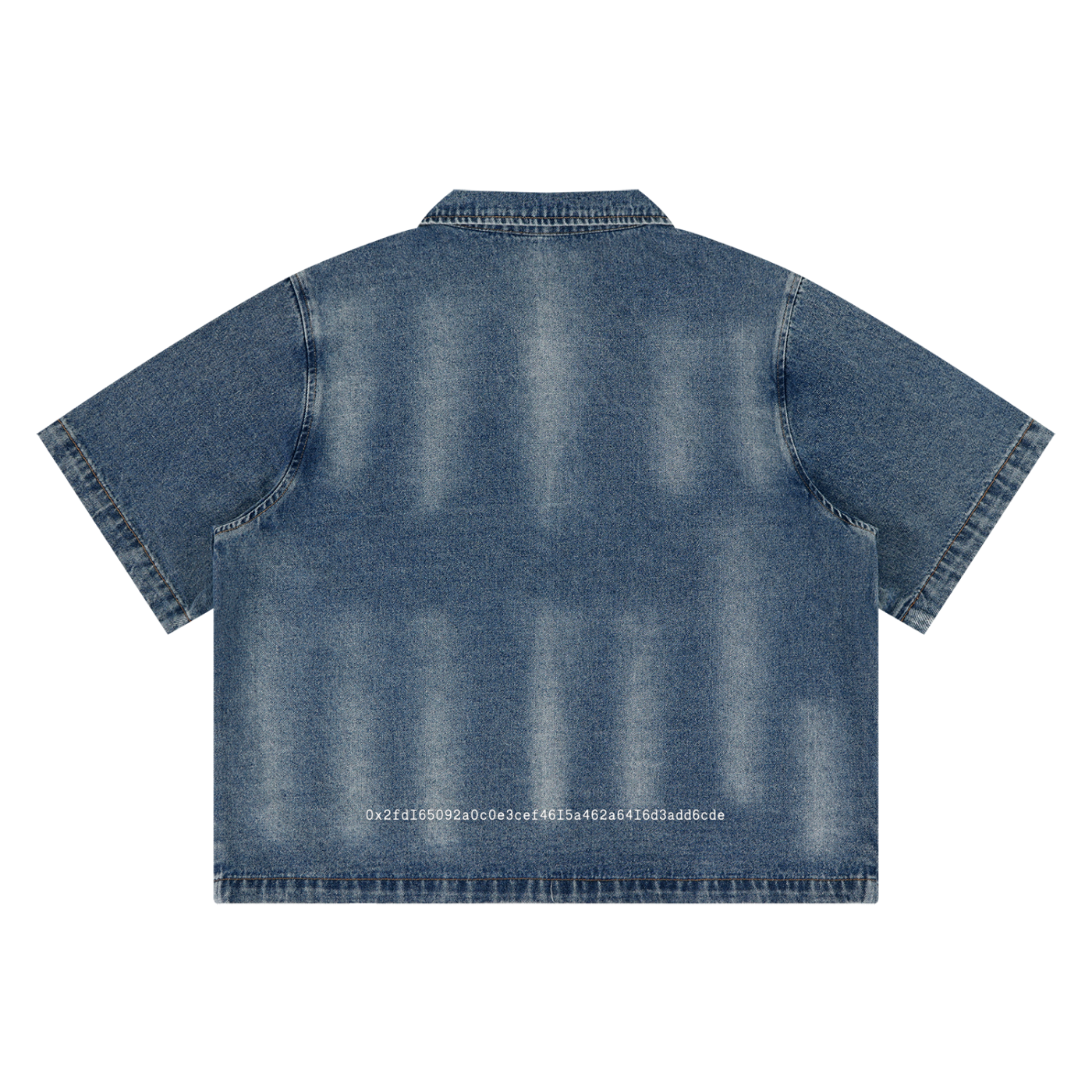 BZDR Vintage Washed Full-Zip Denim Shirt