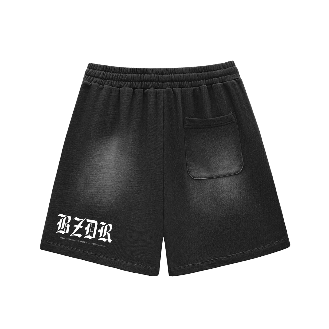 Sun Fade Raw Edge Cotton Shorts